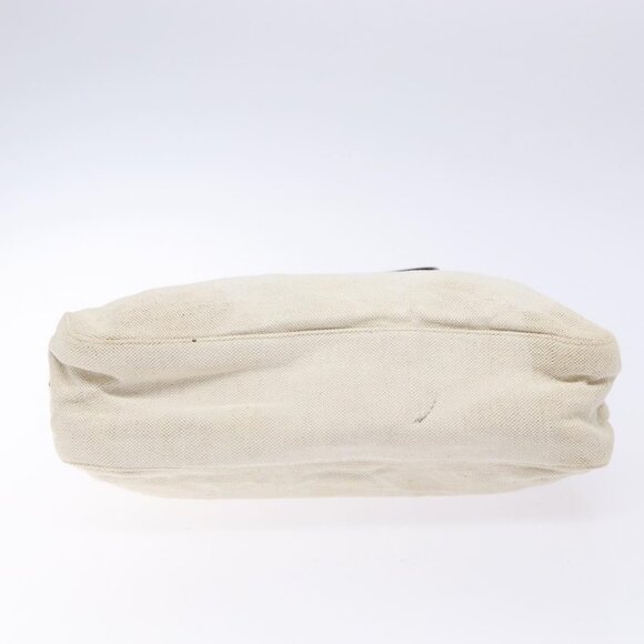 PRADA Shoulder Bag Canvas Leather Silver White Auth bs28706 - Picture 6 of 16